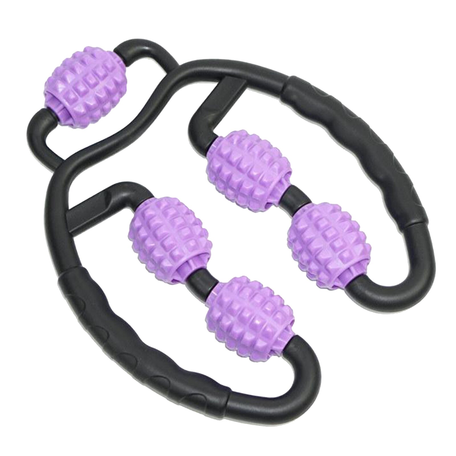 Body Roller Massager Voor Kalveren Benen Armen Tennis Elleboog Spierpijn Stijfheid Been Nek Pijn Zelf Massager Body Onderdelen Roller: Purple Black