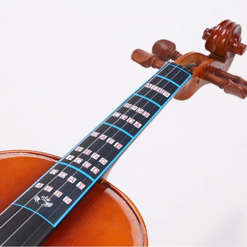 Violin Finger Guide Fingerboard Sticker 1/8 1/4 1/2 3/4 4/4 Violin Intonation Label Fretboard Chart for Kid Practice Beginners