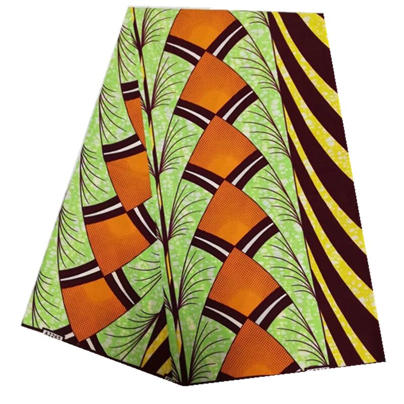 White Stripes Soft African Print Fabric Ankara Wax 100% Cotton Nigeria Style NN0809-47