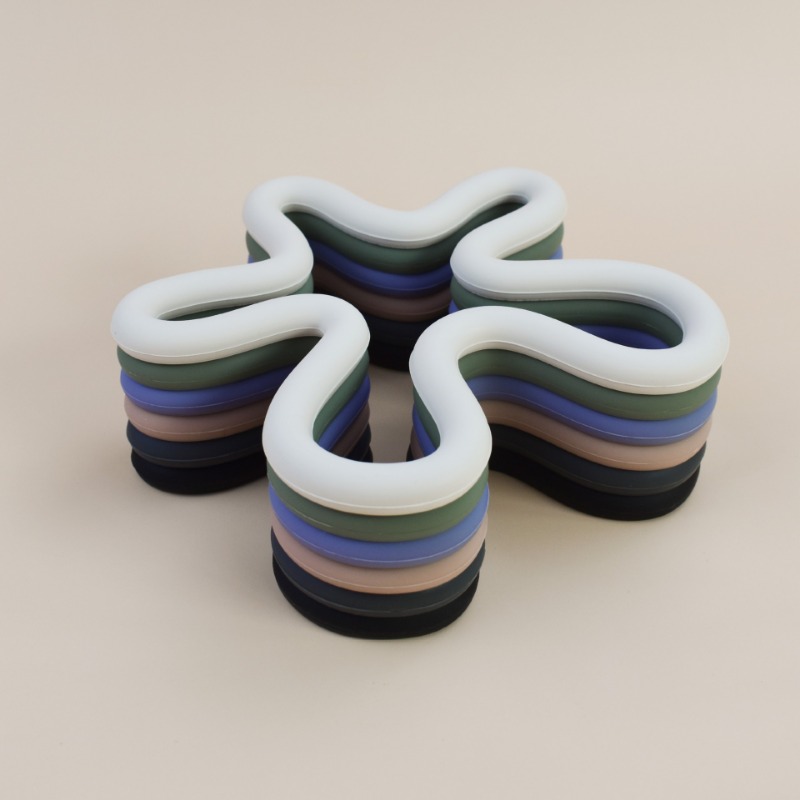Posavasos geométricos de silicona resistentes al calor, posavasos antideslizantes para tazas de bebidas, mantel individual para mesa, accesorios de cocina, almohadillas para posavasos