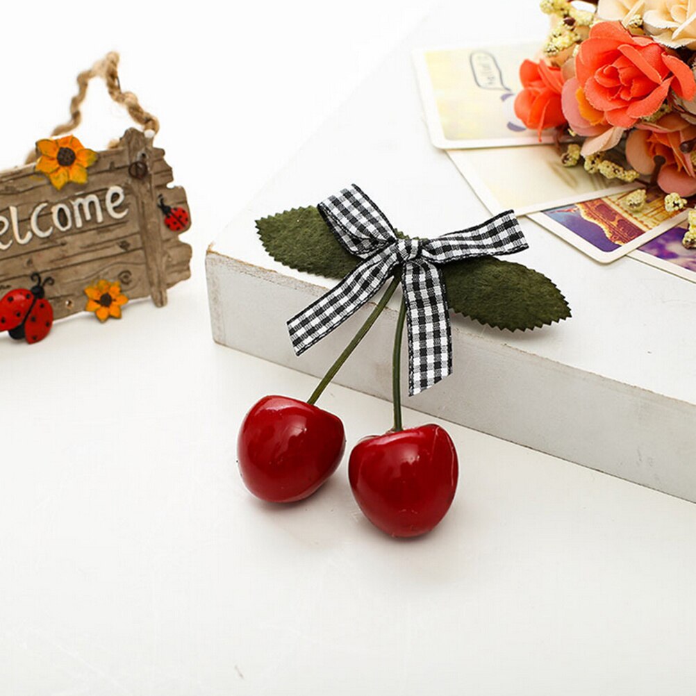 Red Cherry Boog Haar Clip Voor Pinup Meisjes Retro Vintage Rockabilly Haarband Haar Accessoire 1Pcs: Champagne