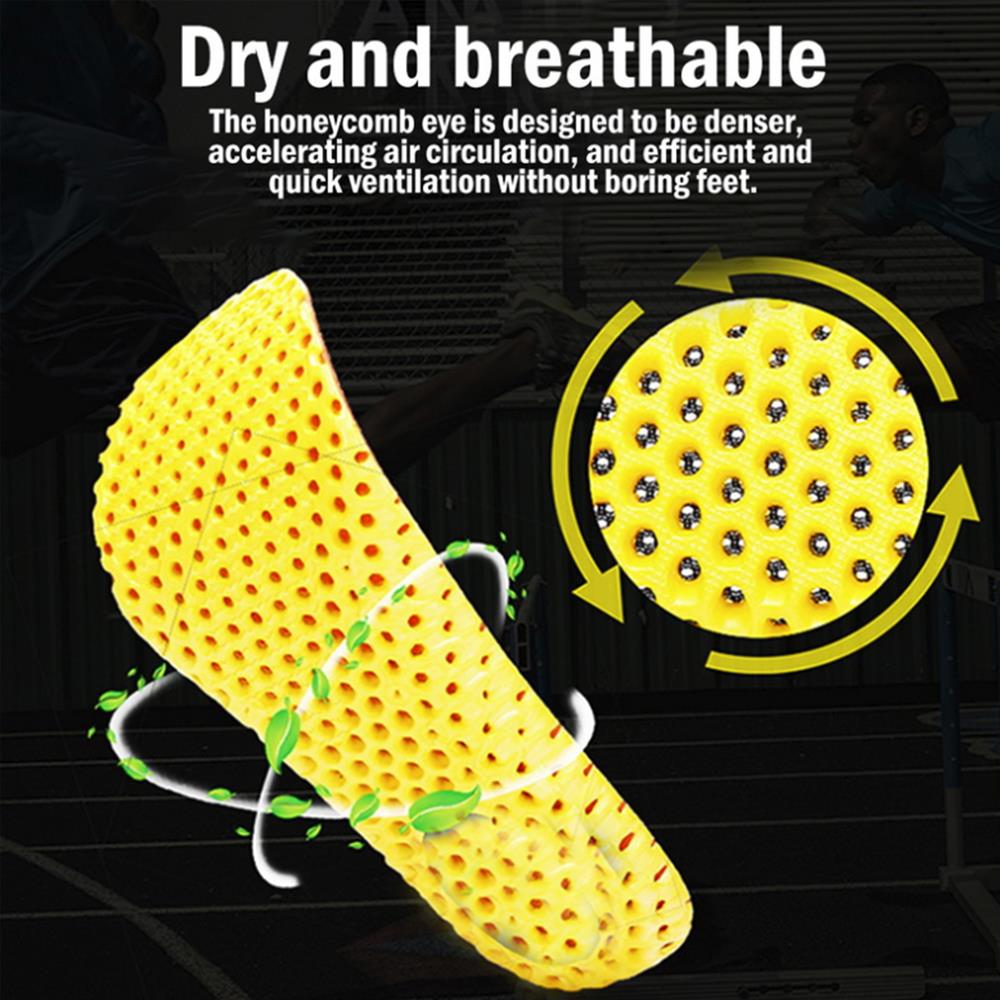 Confortevole casuale Soletta Soletta bambino Deodorante Scarpe Solette alveare sport gel di Silice Sottopiede Ortesi di Sostegno di Arco EVA