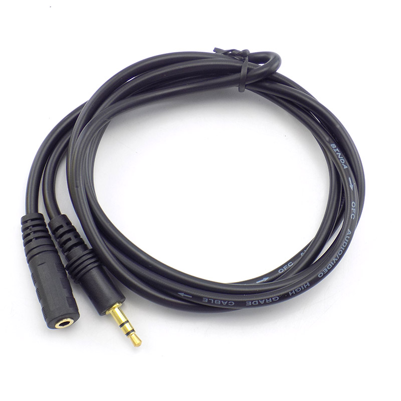 1.5/3/5/10M 3.5mm Stereo męski na żeński przedłużacz audio do słuchawek TV komputer Laptop MP3/MP4 słuchawki D5
