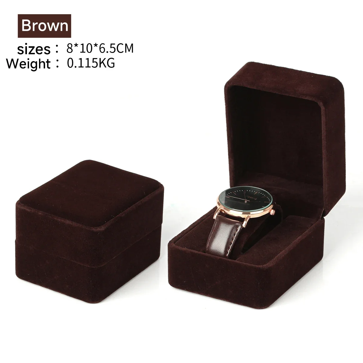 Flanell Uhr Verpackung Boxen Fall Display Halter Armband Schmuck Lagerung Organizer Für Frau Mann