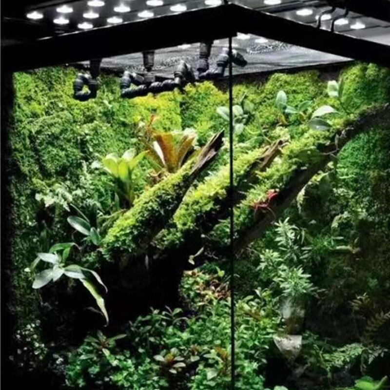 Aspersor de niebla para Reptiles tanque de selva tropical ajustable, sistema de refrigeración para mascotas acuáticas, para acuarios y Reptiles, 360