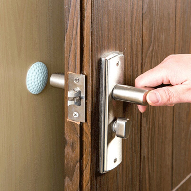 1 Uds parachoques para Manilla de puerta cerradura de goma alfombrilla de choque Protector de pared Tope de puerta