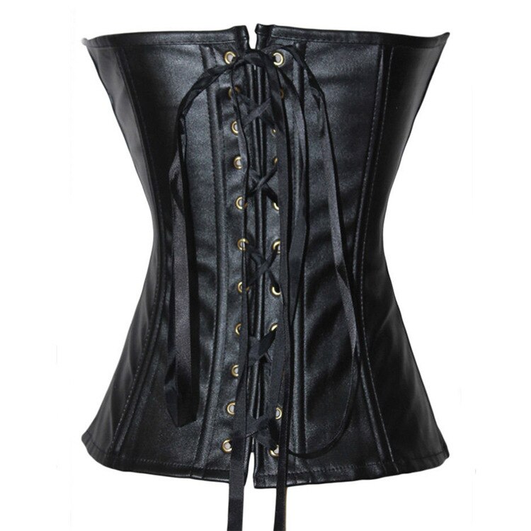 Zip-Up Dress Bottoming Corset Leather Court Corset Sexy Underbust Waist Trainer Corset Corselet Corsets And Bustiers Tops Women