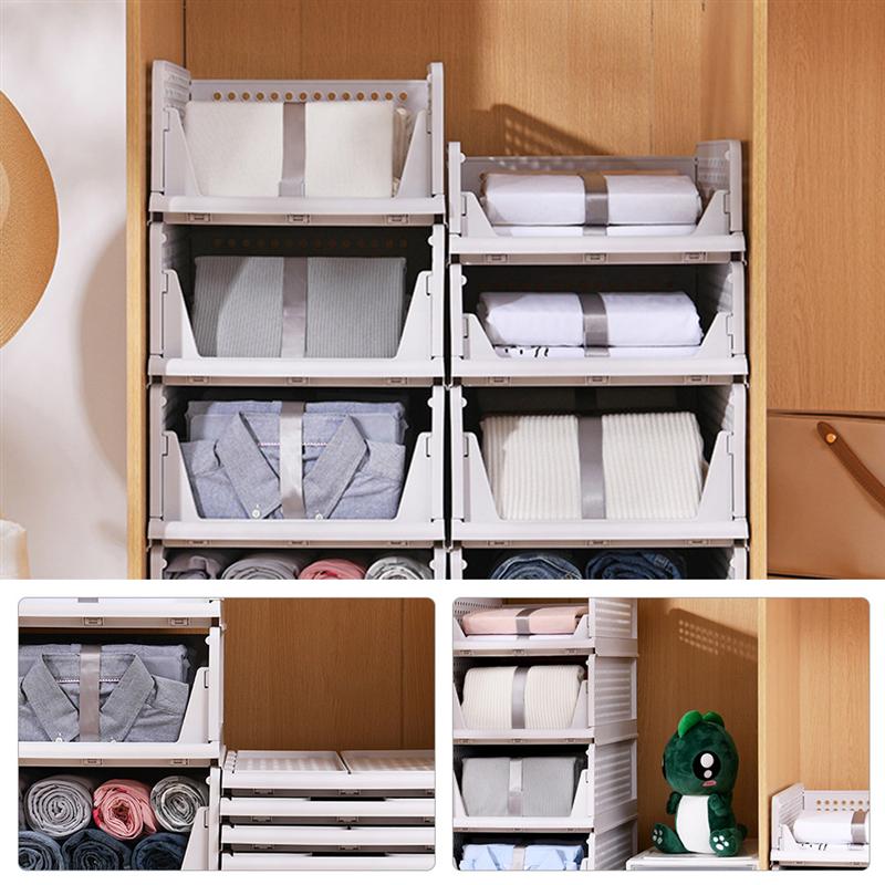 3 pièces tiroir Type vêtements boîte de rangement vêtements organisateur de vêtements