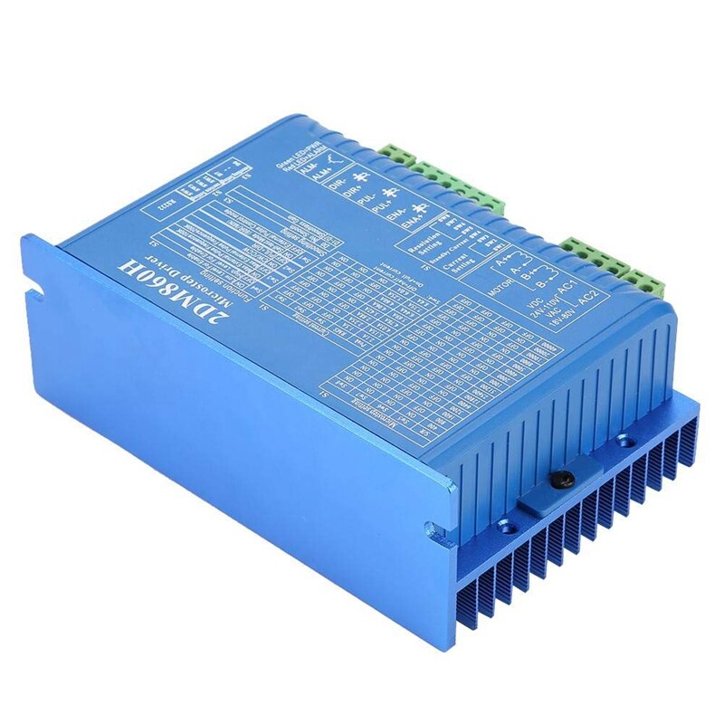 CNC 2DM860H Digital Two Phase Stepper Motor Driver Ministep Controller for CNC Engraving Machine Stepper Motor Driver