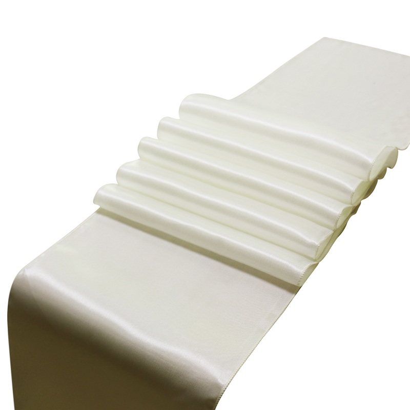 30 cm x 275 cm Banchetto di nozze corridore da tavolo in raso Tovaglia da pranzo Festa di nozze Decorazioni da tavola di lusso in tinta unita romantiche: verde