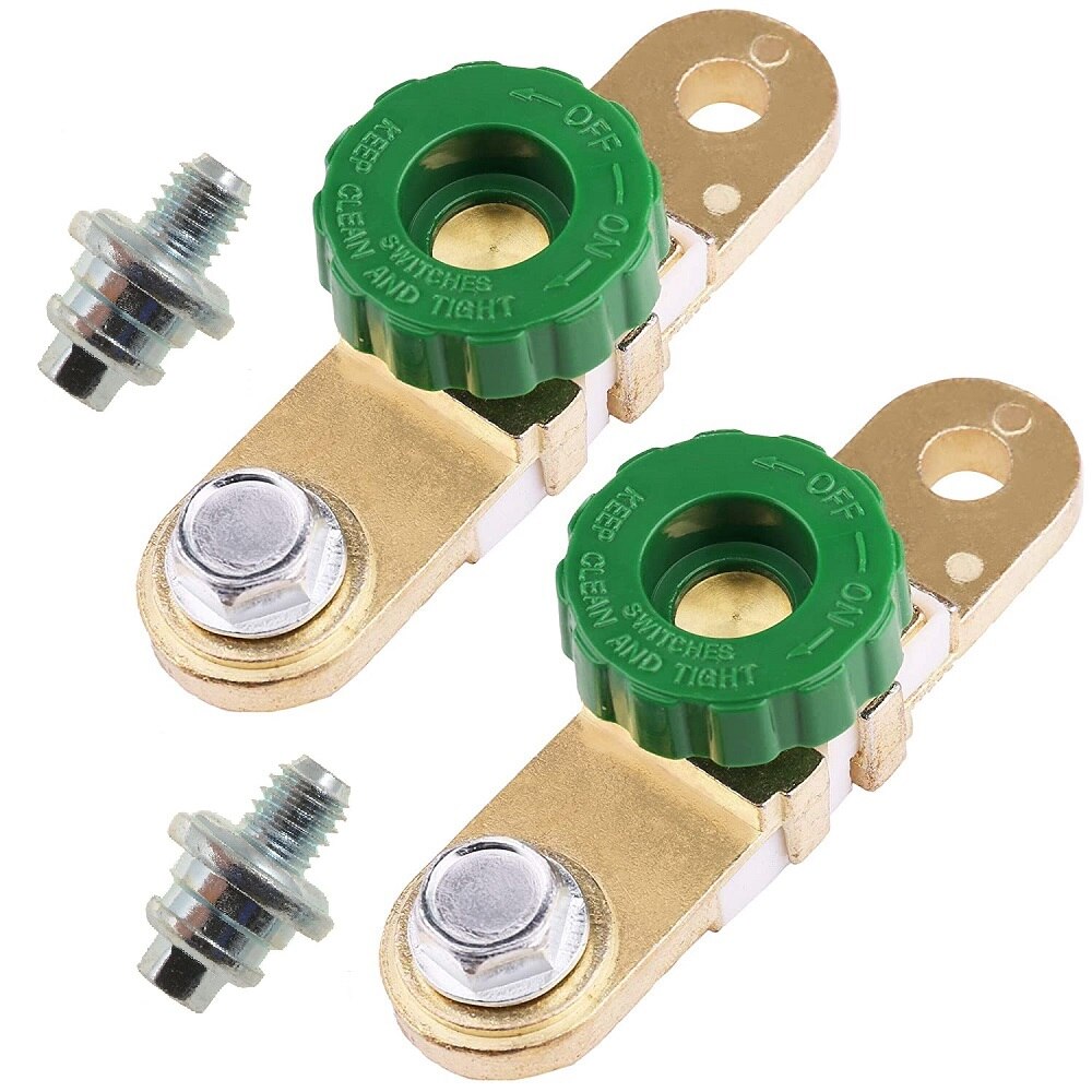 Side Post Battery Disconnect Switch for Auto Truck RV Boat Marine, Battery Cutoff Switch 12V 24V, Battery Kill Isolator Switch