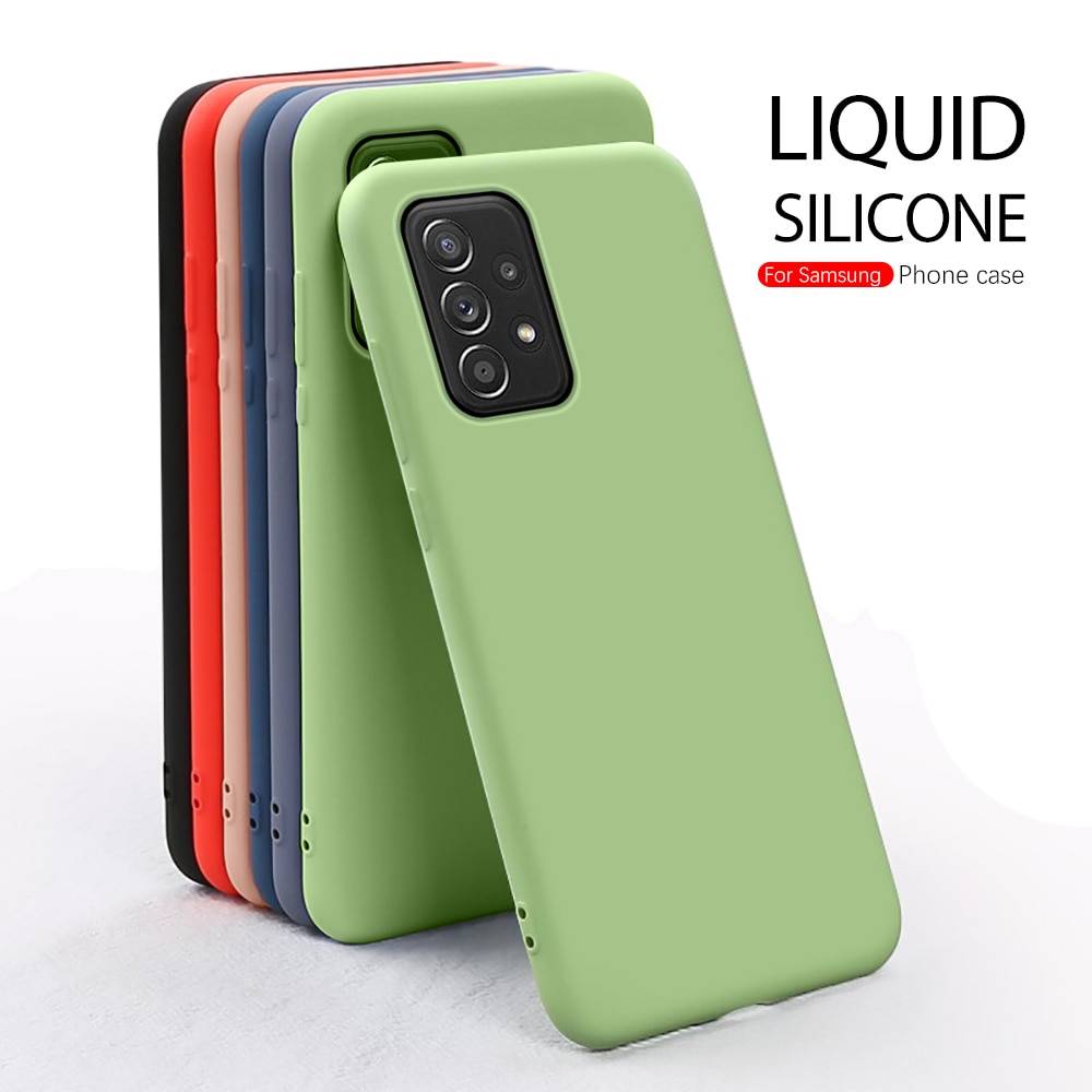 A32 5G Case Liquid Silicone Soft Phone Covers Case for Samsung Galaxy A32 A 32 5G SM-A326B/DSN 6.5'' Shockproof Protective Coque