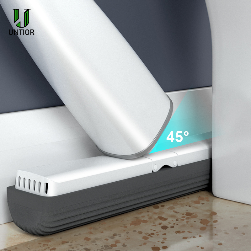 UNTIOR-fregona plana con cabezal de esponja PVA, fregona mágica giratoria de 360 grados para limpieza de suelos de cocina, hogar
