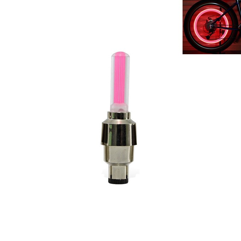 Fast Ship Bike Light With No Battery Mountain Road Bike Bicycle Lights LEDS Tyre Tire Valve Caps Wheel spokes LED Light: single Red