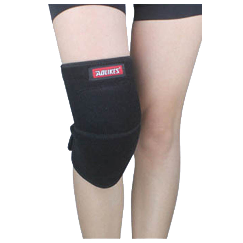 Aolikes 1 st volleyboll knäskydd tjockare svamp sportstöd knäskydd för basket dans joelheira rodilleras beskyddare: Svart / L