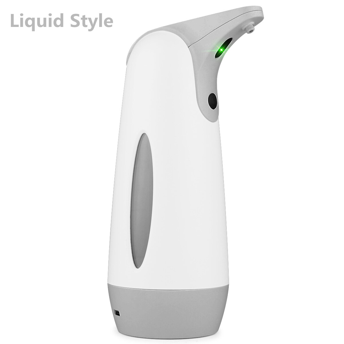 Distributeur automatique de savon sous forme de mousse, recharge USB, capteur infrarouge intelligent, désinfectant pour les mains, pour salle de bains et cuisine: Liquid Style Grey