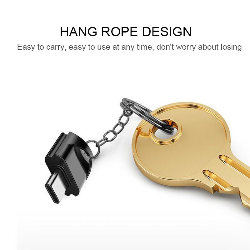 1 pcs Reader OTG USB 2.0 Type C Micro TF Card Adapter