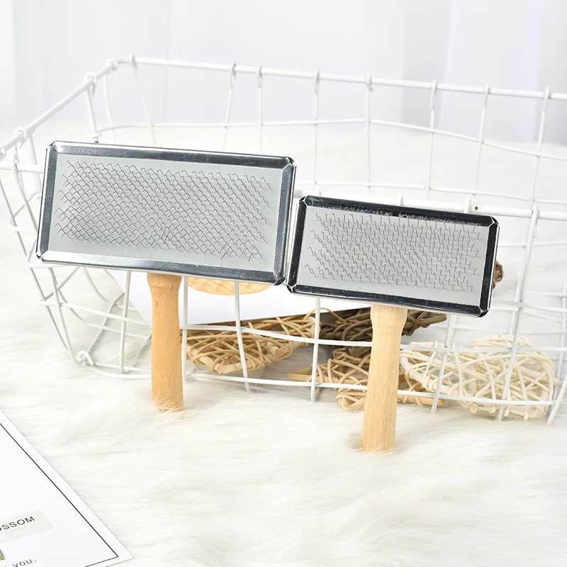 Hundehårfjerningsbørste kjæledyr katt stellebørste tre valp store hundekammer kjæledyr loppekam hund røytingskam katteutstyr