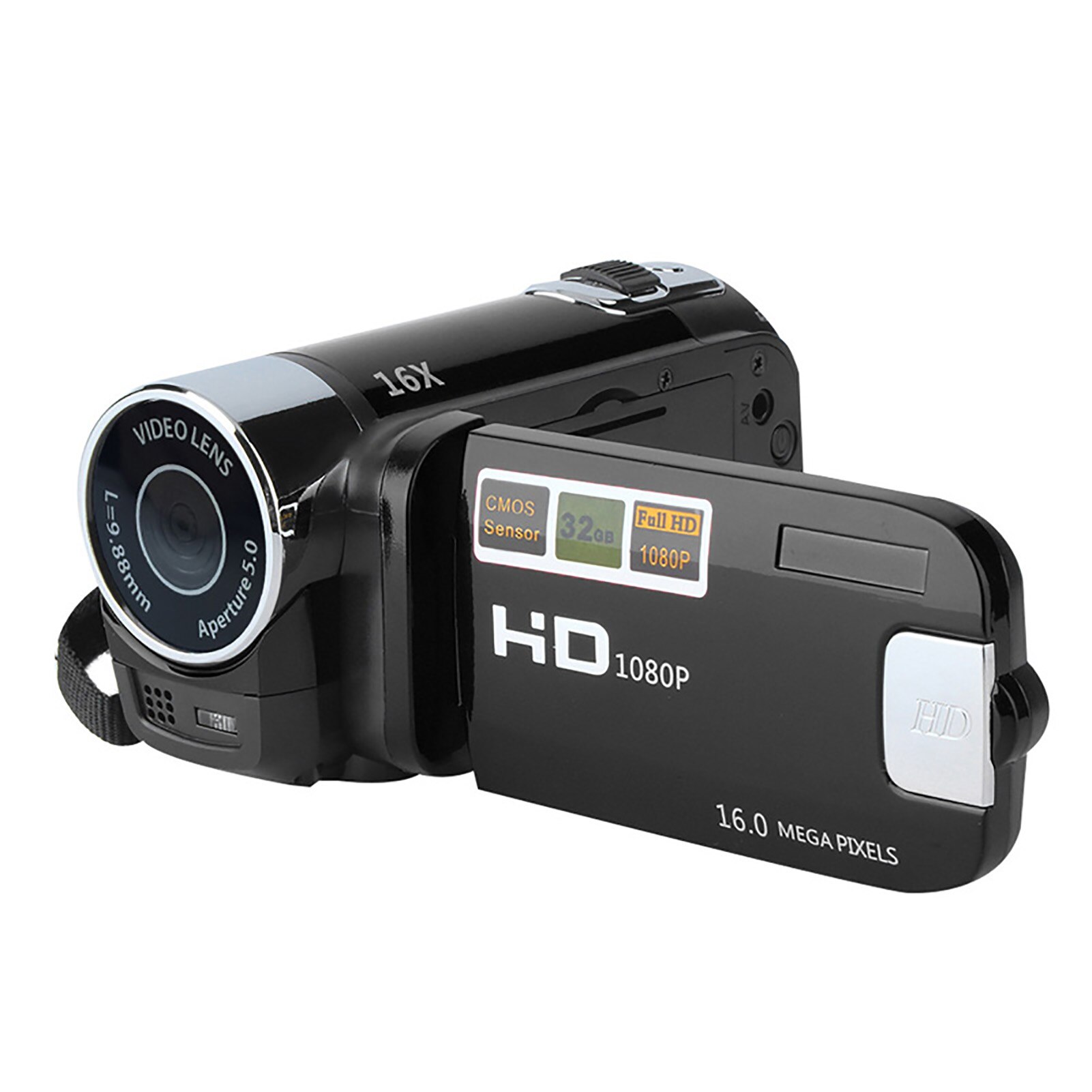 Draagbare Video Camera Camcorder Fotografie Digitale Full Hd 1080P Camcorders Lcd-scherm Voor Video NC99: Black UK Plug