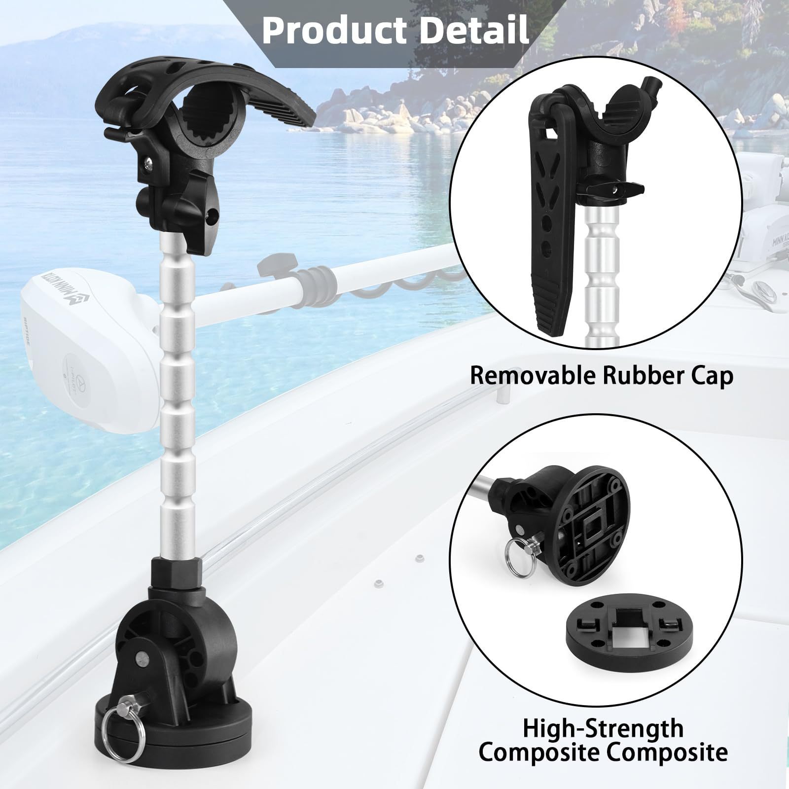 Trolling Motor Stabilizer Bracket - Fix Trolling Motor Shaft and Reduce Motor Bounce, Ensuring Smooth Sailing