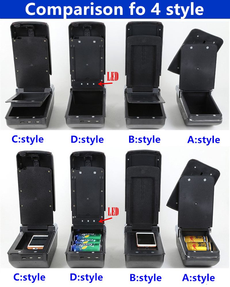 Universal- Auto Armlehne Kasten zentrale Universal- modell armlehne Kasten Auto zubehör aufbewahrungsbox unterstützung Arm Innen nachrüsten teile