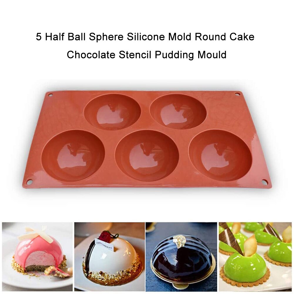 3D Ball Round Half Sphere Silicone Molds for DIY Baking Pudding Mousse Chocolate Cake Mold Kitchen Accessories Tools