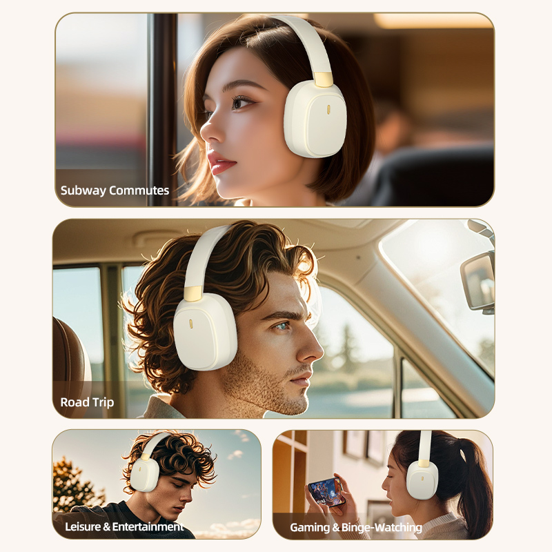 Upgrade V5.3 Chip Wireless On-Ear Headphones, with Mic, 300mAh Long Battery Life, Foldable & Portable, for Gaming, Music,