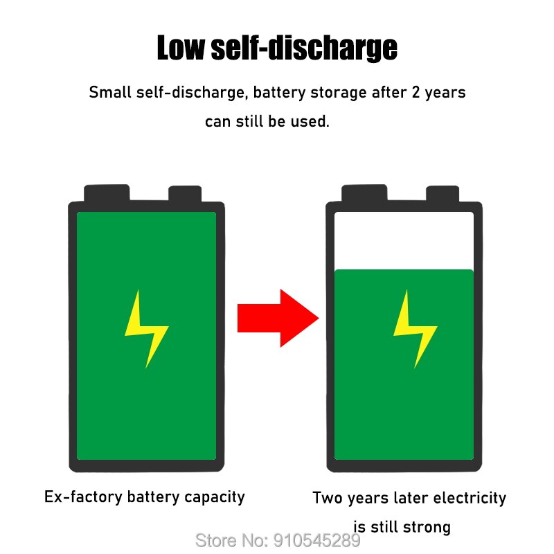 Soshine 6F22 650mAh 9V Li-ion Rechargeable Battery with Portable Battery Box for Multimeter / Wireless Microphone / Alarm