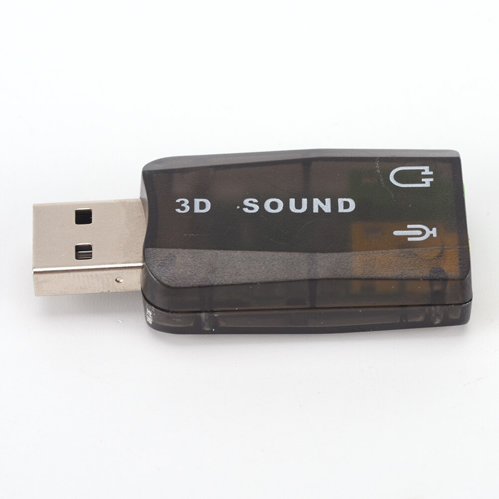 USB 3D carte son USB Audio 5.1 externe USB carte son adaptateur Audio Mini haut-parleur Interface Audio micro casque très bon marché