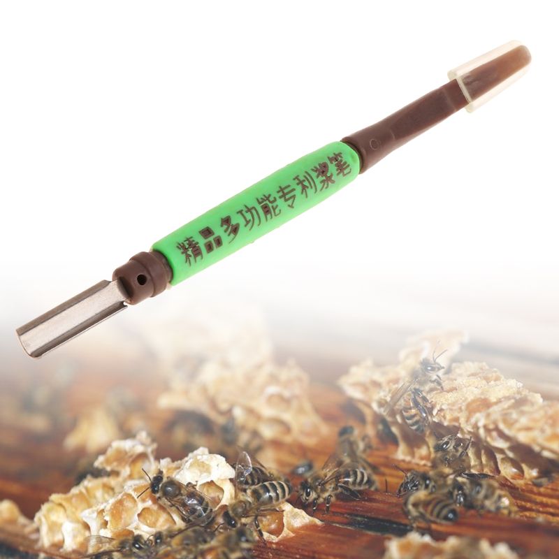 Spatule de scrapbooking pour abeilles, stylo pour apiculture, gelée royale, grattoir pour reine, outil de greffage, prise de Pollen d'abeille L5YE