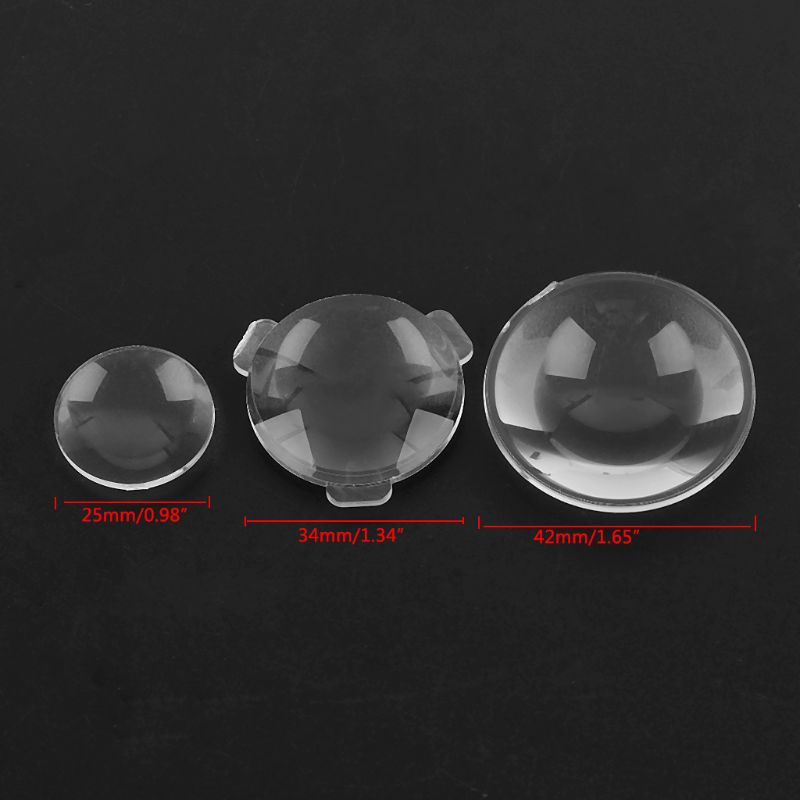 10 pièces lentille lenticulaire biconvexe 3D virtuel VR lunettes lentille loupe Transparent acrylique convexe lentille