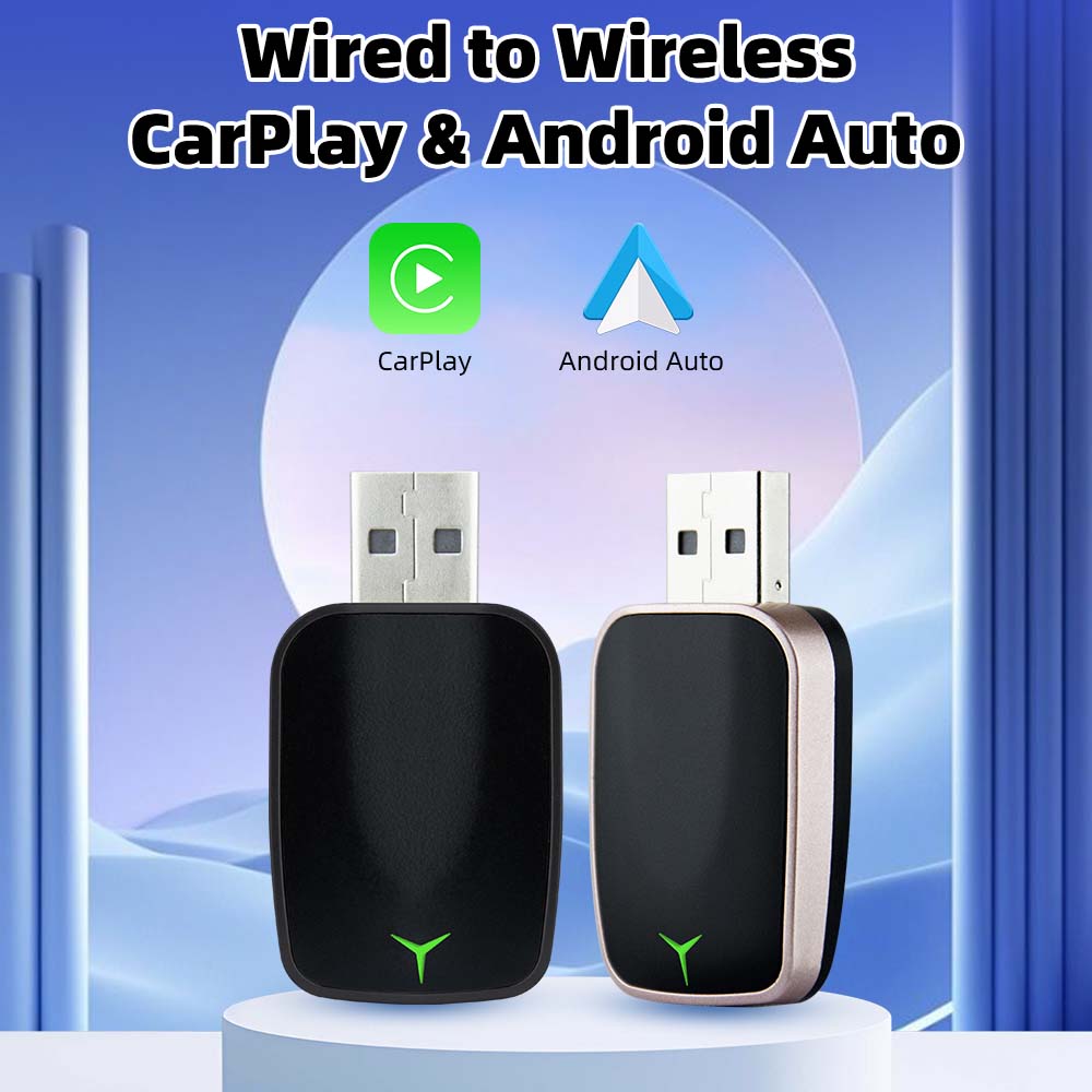 Auto AI Box Carplay Android Auto 2-in-1 draadloze adapter Minibox OAT-updates Plug-and-play WiFi Bluetooth Snelle verbinding USB-poort