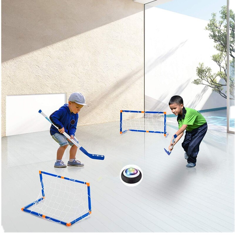 Mini hockey stick sæt indendørs ishockey sport spil træning sticks mål med bolde til fødselsdagsfest børn legetøj