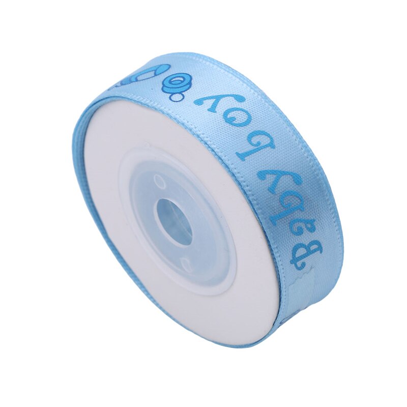 10 yardas/rollo de cinta de satén para Baby Shower It's A Boy/Girl, cinta de , cinta DIY hecha A mano, cintas para la de cumpleaños: Blue 2 bottle