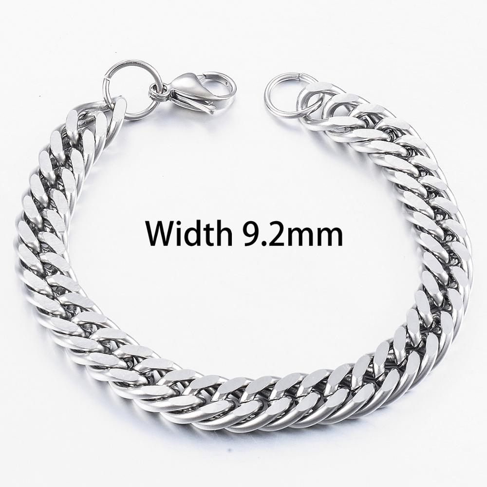 Men's Stainless Steel Cuban Bracelet Hip-Hop Jewelry