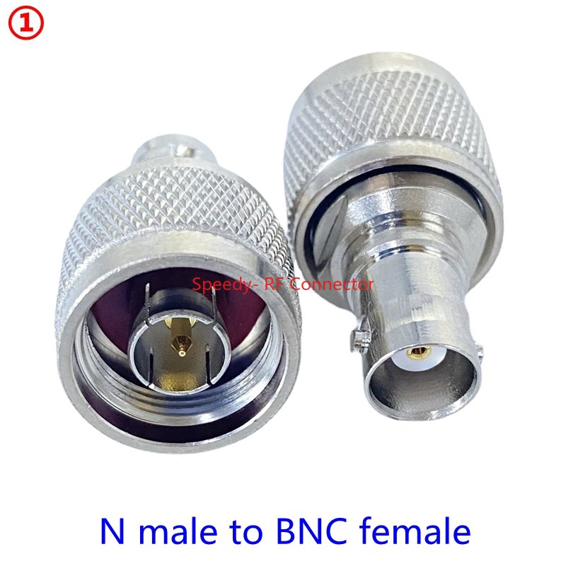 1 Uds L16 N tipo a BNC macho conector hembra Q9 BNC a N tipo adaptador Coaxial de ángulo recto RF rápida cobre
