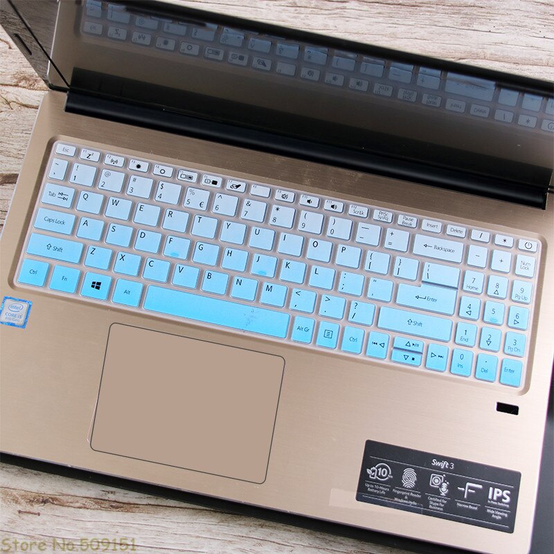 15.6 inch Laptop Keyboard Skin Cover For Acer aspire 5 A515-45 A515-45g A515-45S A515-43 A515-44G A515-54G A515-55G a515-56g: Gradual Blue