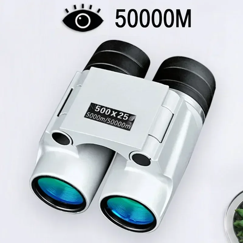 50000m Powerful Binoculars Automatic Focusing Telescope HD High-magnification Low-light Portable Outdoor Binoculars: Beige