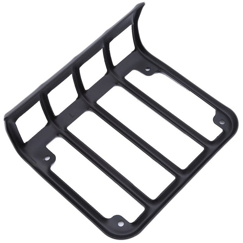 2Pcs Tail Light Guard Mounting Bracket Cover Aluminum Housing Black For Jeep Wrangler Rear Lamp