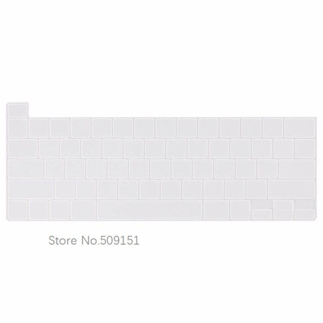 Housse de protection en Silicone pour MacBook Pro 16 pouces, couleur arc-en-ciel, Touch Bar et Touch ID A2141, pour clavier anglais et américain: Transparent