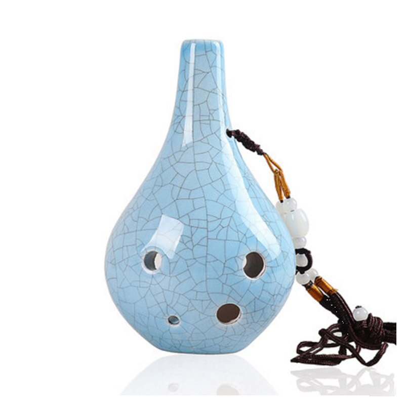 6 holes ocarina upright round bottle instrument for beginners