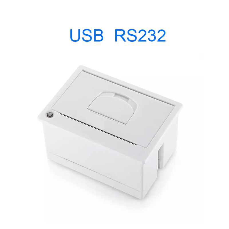204 mini embedded printer thermal ESC POS receipt parallel panel printer USB TTL RS232 Kiosk Printer 58mm Barcode Arduino: USB RS232