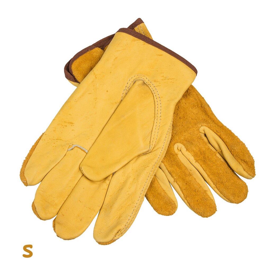 Doorn Proof Antislip Tuinieren Handschoenen Anti-Lek Handen Bescherming Lederen Werkhandschoenen Voor Graven Planten Tuingereedschap: S