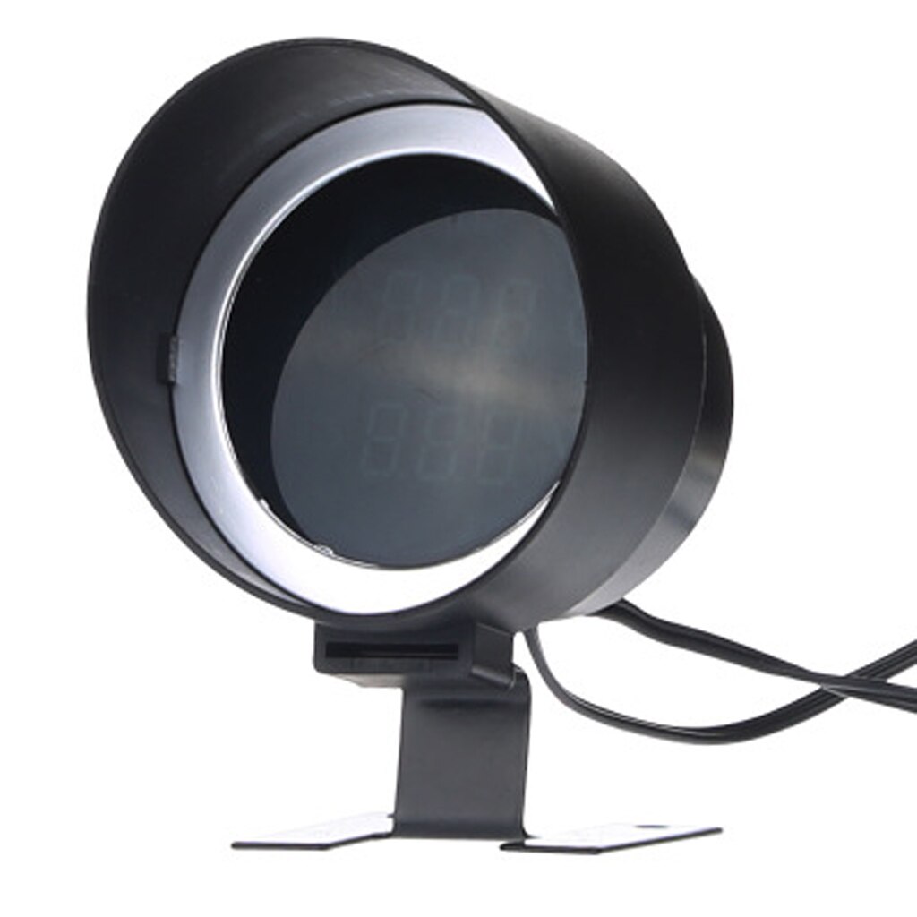 LCD cyfrowy wskaźnik temperatury wody w samochodzie okrągły woltomierz miernik napięcia DC 12V/24V Moto samochodów ciężarówka czujnik temperatury wody 10mm 2 w 1: 12mm