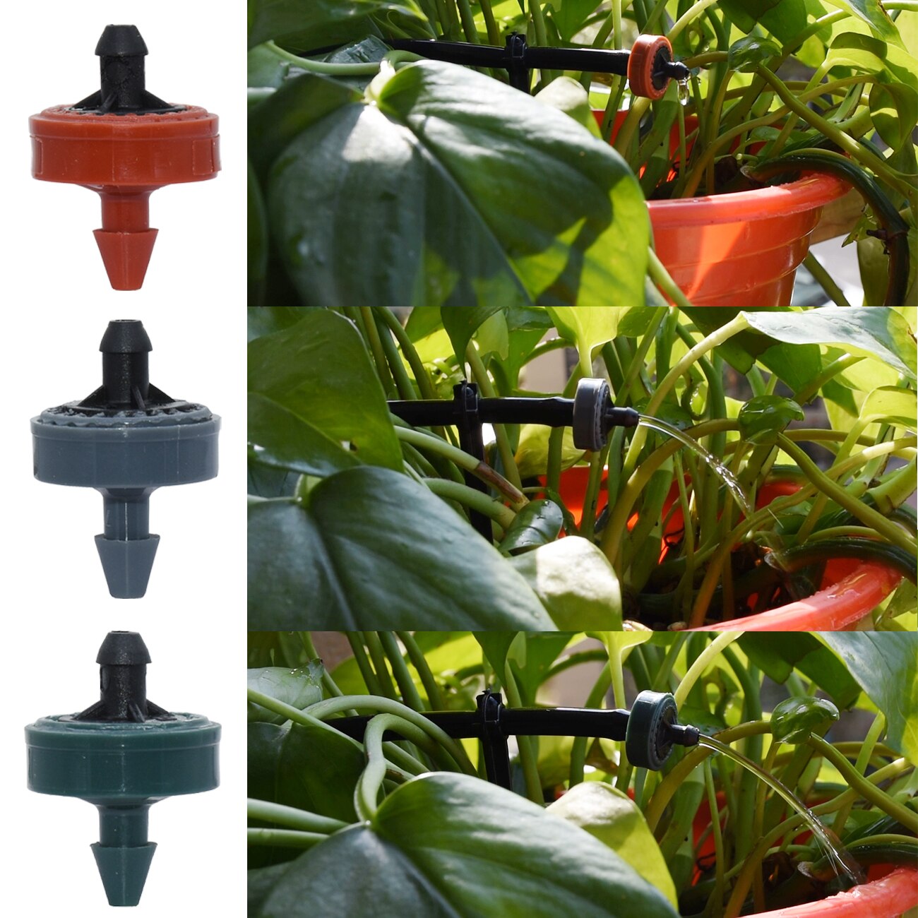 KESLA Garden Drip Irrigation Kit Micro Mist Spray Cooling System 4/7mm Hose Automatic Watering Sprinkler Dripper Tee Connector