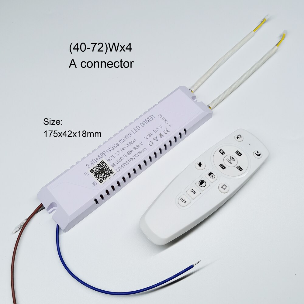 Led Reparatie Onderdelen (35-50W) X4 (40-72W)x4 2.G Intelligente Led Driver Werken Met Dual Kleuren Led Strips &amp; Bars In Kroonluchters Etc.: LY-(40-72W)x4 A