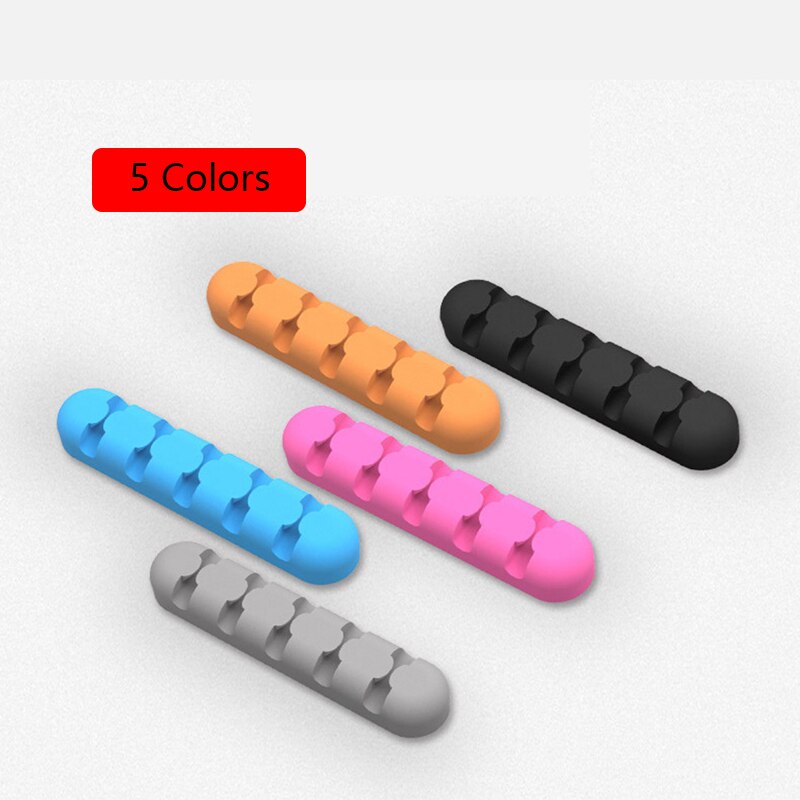 Silicone Phone Cable Holder Organizer Tidy Universal Home Desk Management Storage USB Data Charge Organiser Manager For Office