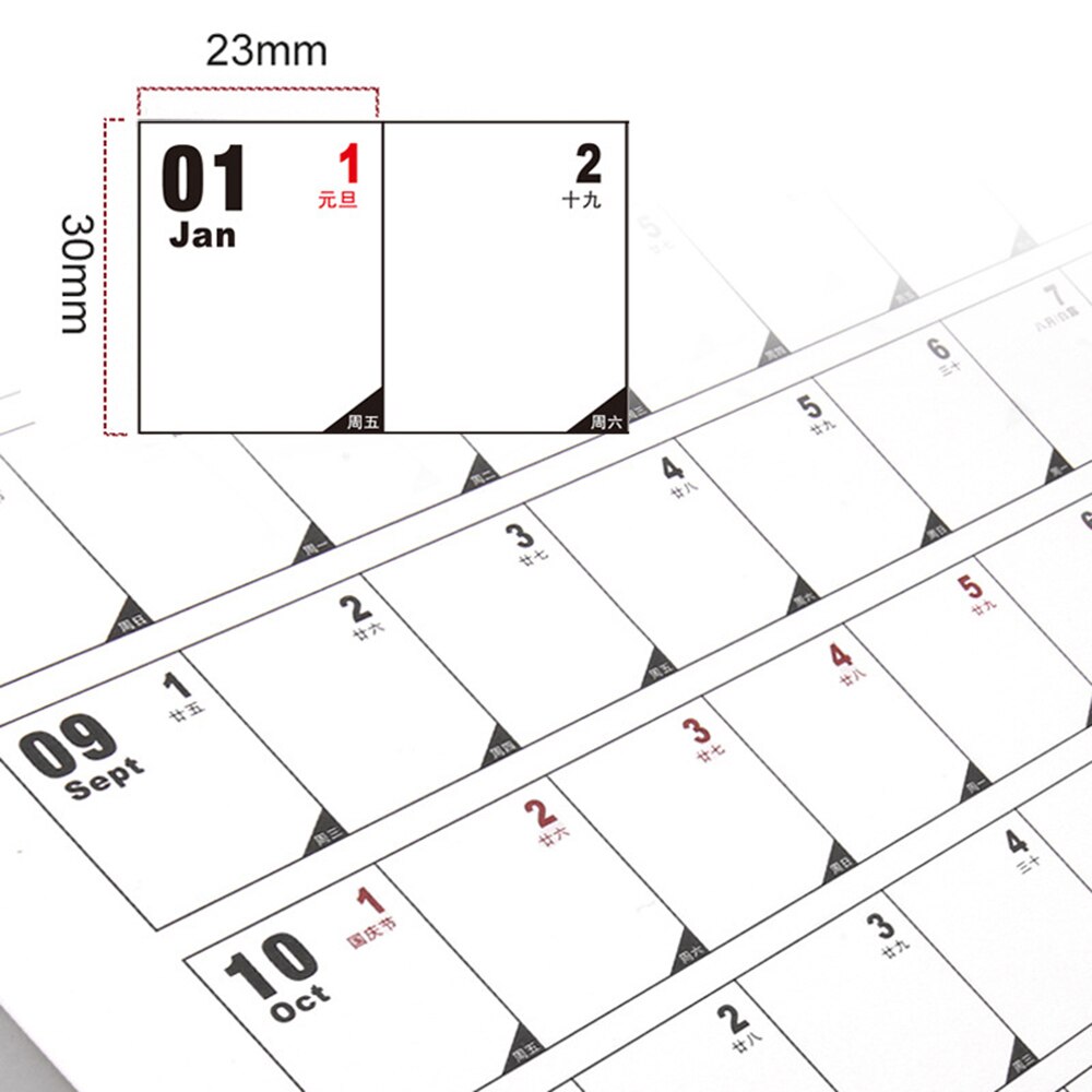 2022 Jaarlijkse Kalender Muur Kalender Planner Jaarlijkse Agenda Schema Dagelijks Met Sticker Stippen Kawaii Briefpapier Kantoorbenodigdheden