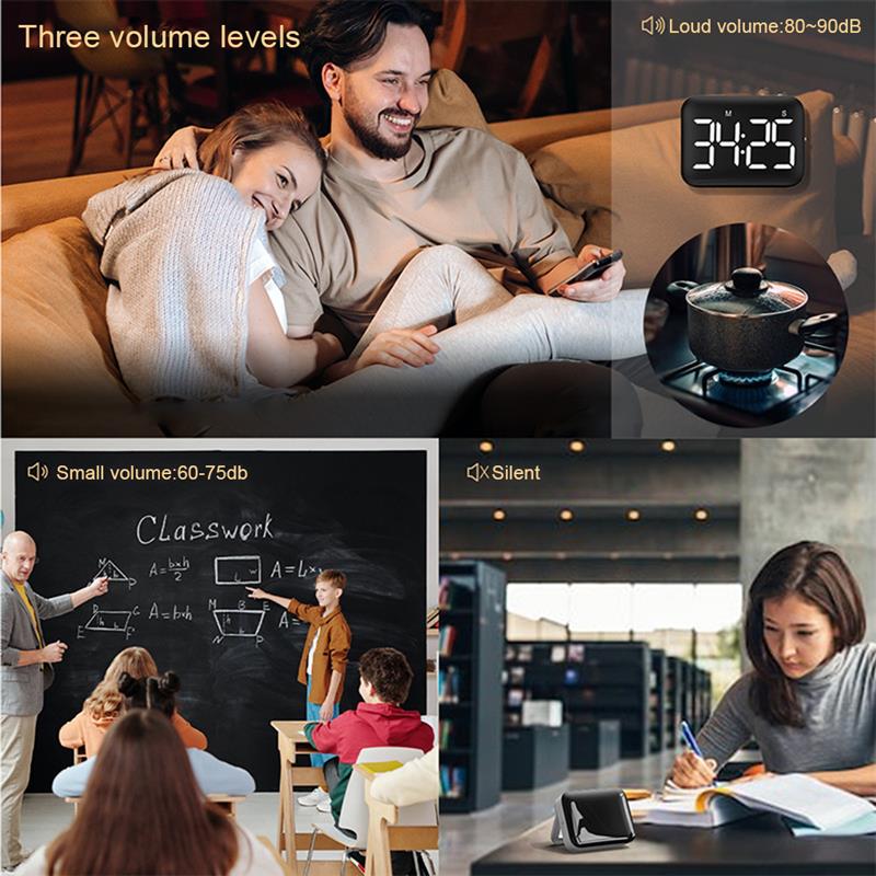 Cooking Grilling Digital Timer Desktop Studying Yoga LCD Countdown Alarm 99 Mintues 59 Seconds Kitchen Gadget Home Supplies