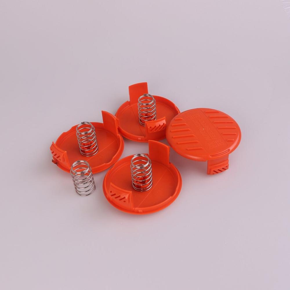 4pcs Replacement Spool String Trimmer Line Suitable For Black+Decker Spool